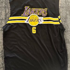 Youth Lakers LeBron James no sleeve shirt